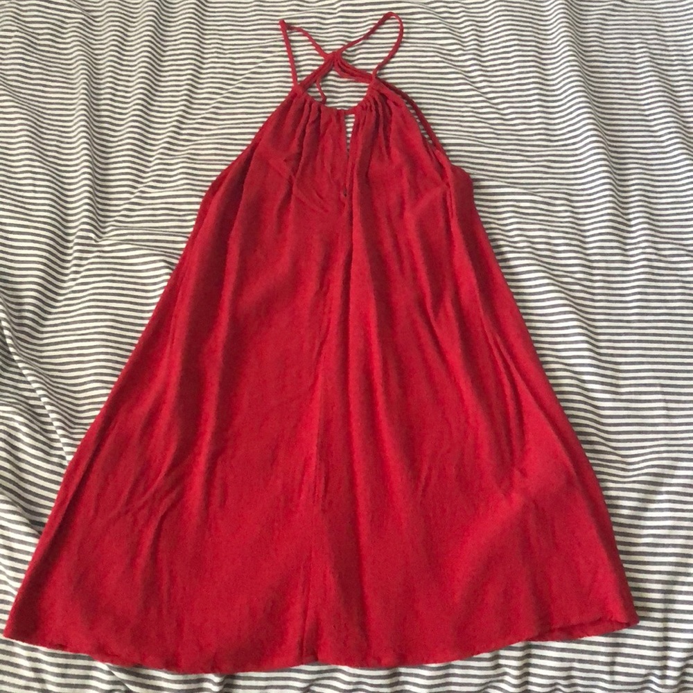 Red summer dress
